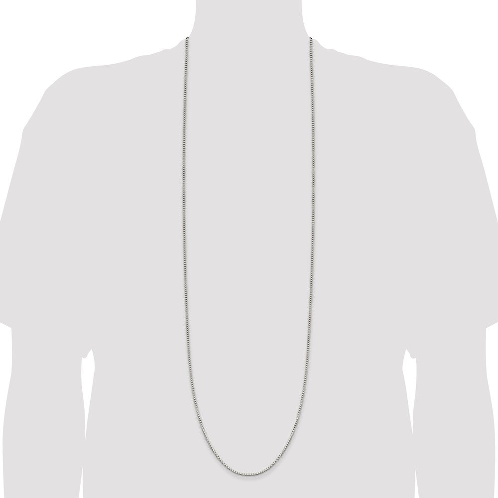 42 Inch Sterling Silver 1.9mm Box Chain Necklace