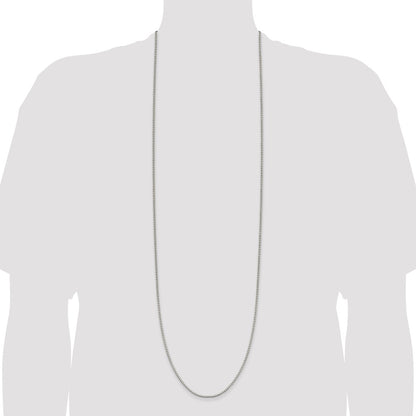 42 Inch Sterling Silver 1.9mm Box Chain Necklace