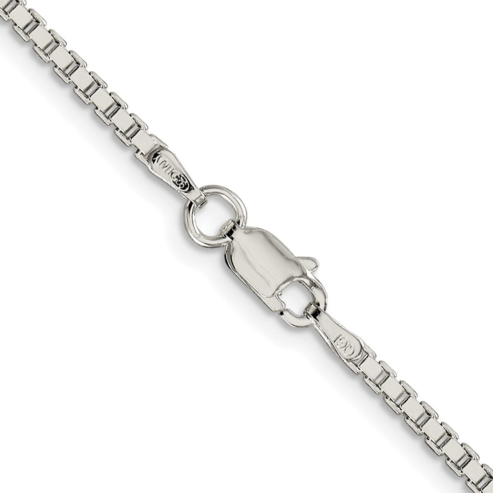 Sterling Silver Rhodium-Plated 1.9mm Box Chain