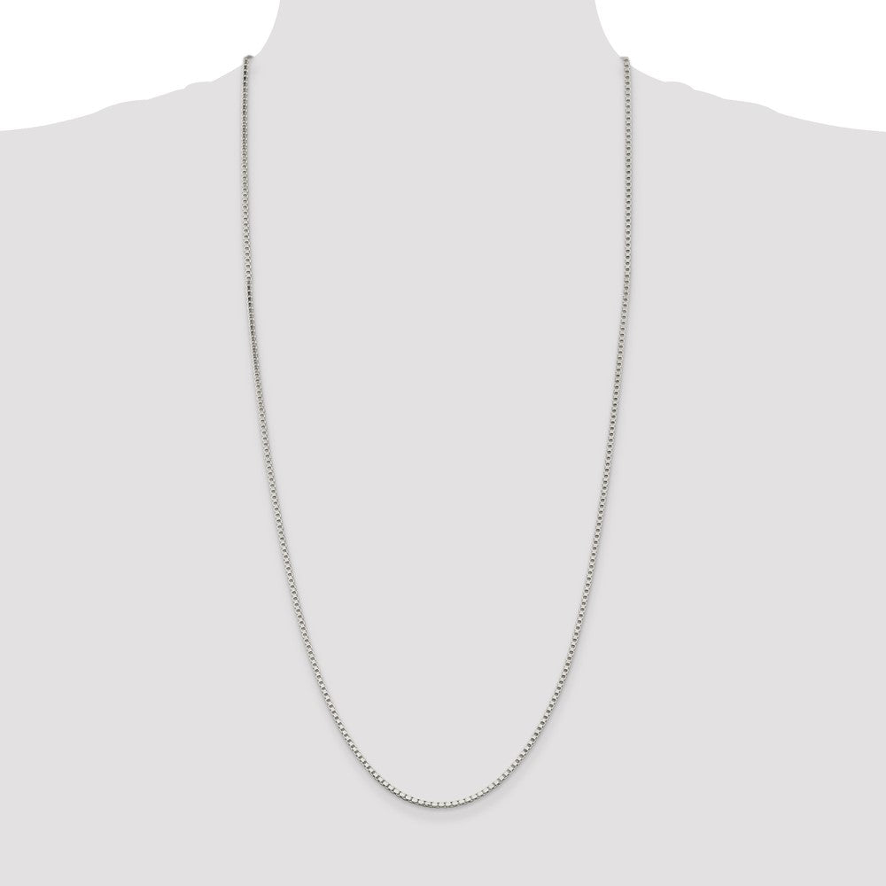 30 Inch Sterling Silver 2mm Box Chain Necklace
