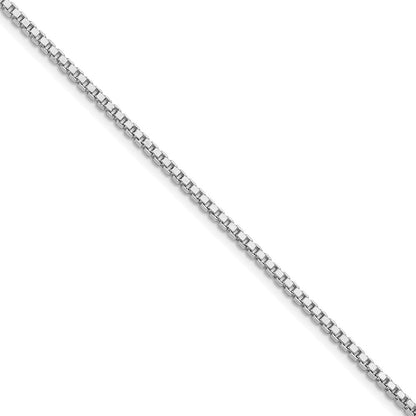 Sterling Silver Rhodium-Plated 2mm Box Chain