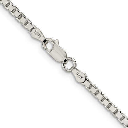 36 Inch Sterling Silver 2.5mm Box Chain Necklace
