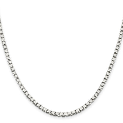 30 Inch Sterling Silver 3mm Box Chain Necklace