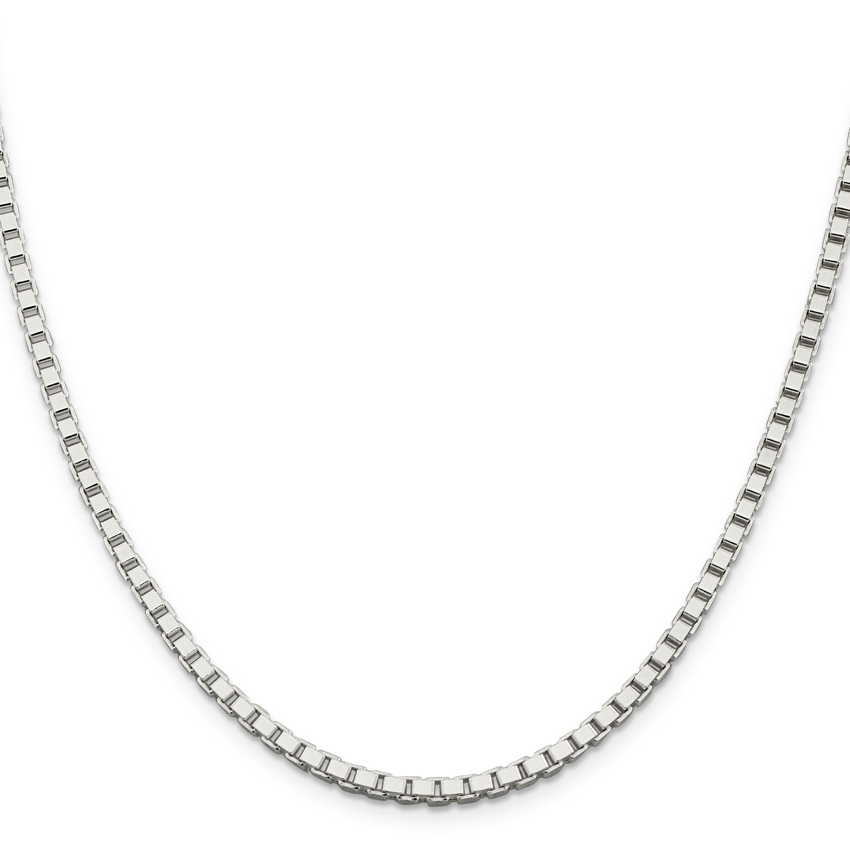 20 Inch Sterling Silver 3mm Box Chain Necklace