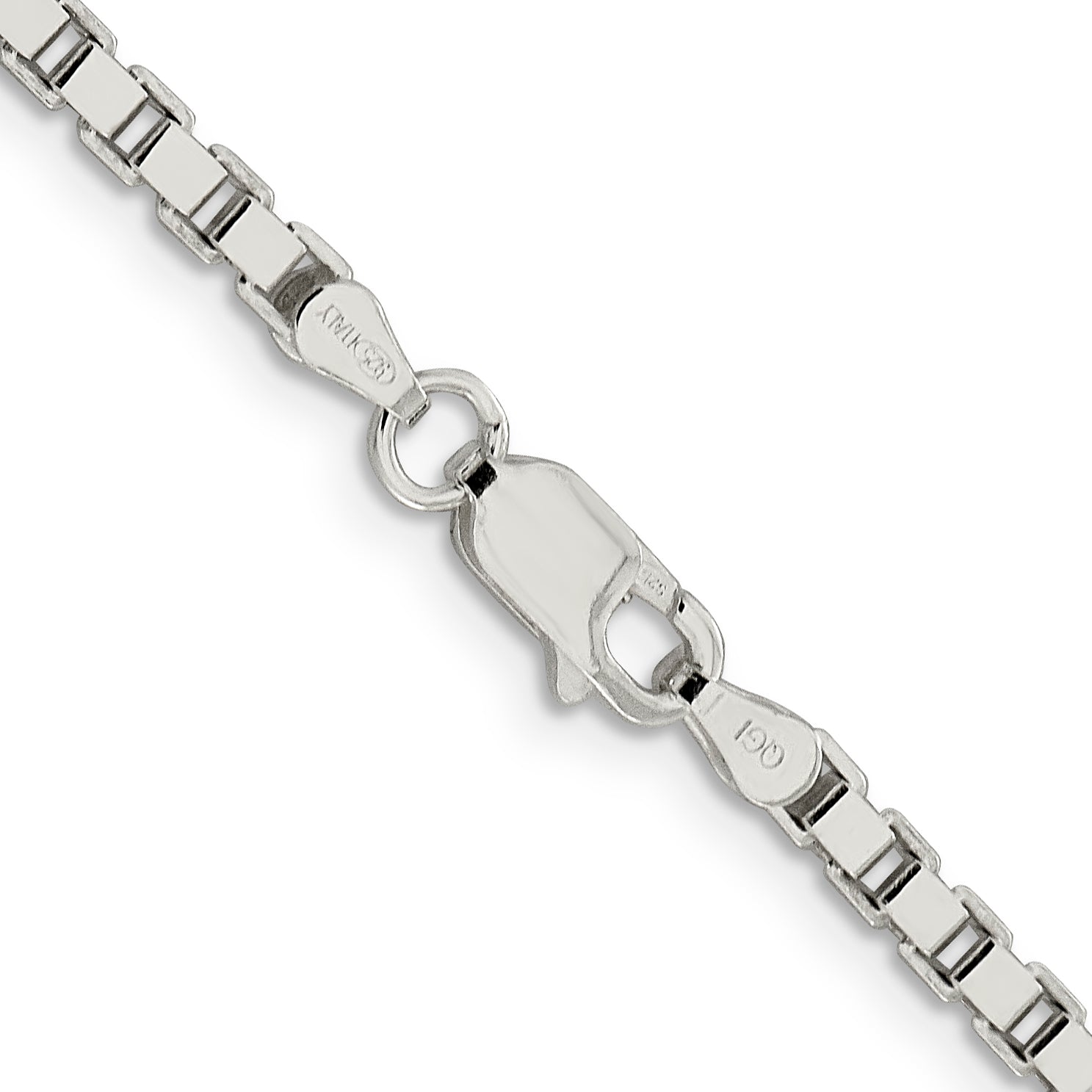 20 Inch Sterling Silver 3mm Box Chain Necklace