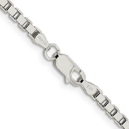 20 Inch Sterling Silver 3mm Box Chain Necklace