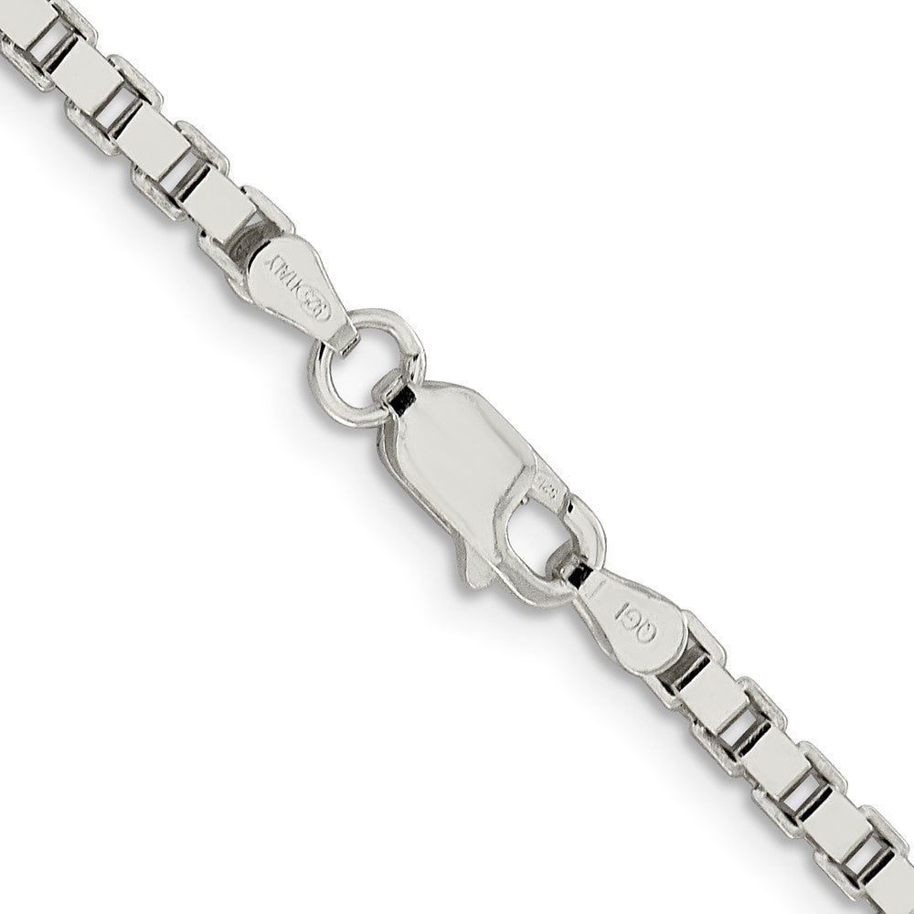 18 Inch Sterling Silver 3mm Box Chain Necklace