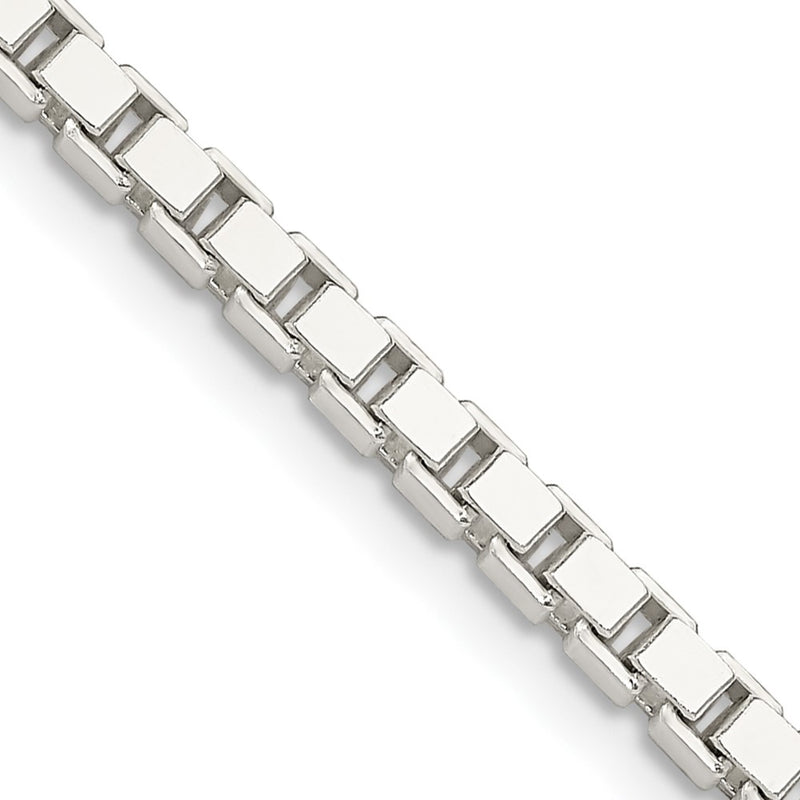 30 Inch Sterling Silver 3mm Box Chain Necklace
