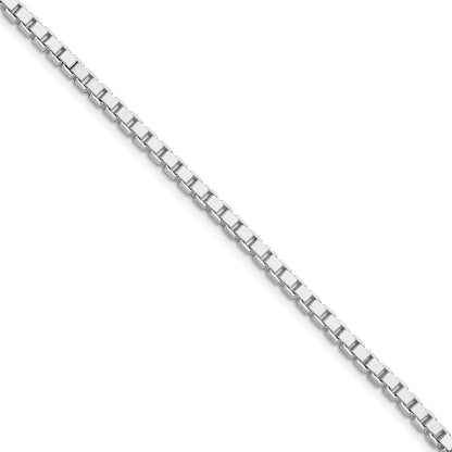 Sterling Silver Rhodium-Plated 3mm Box Chain