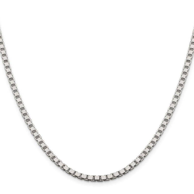 30 Inch Sterling Silver 3.25mm Box Chain Necklace
