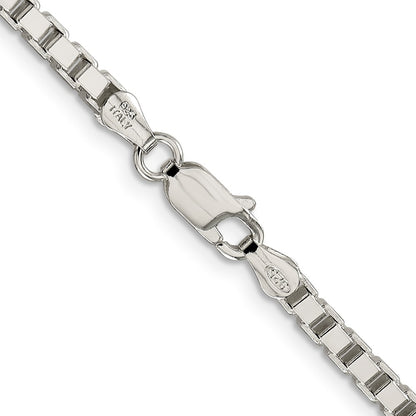 22 Inch Sterling Silver 3.25mm Box Chain Necklace