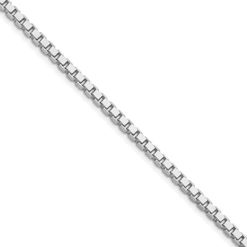Sterling Silver Rhodium-Plated 3.25mm Box Chain