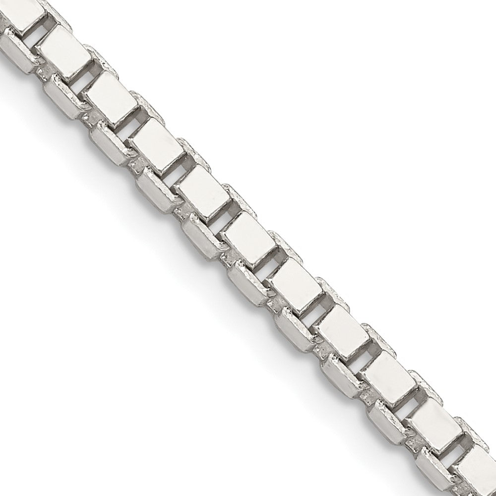 24 Inch Sterling Silver 3.25mm Box Chain Necklace
