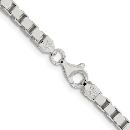 30 Inch Sterling Silver 3.75mm Box Chain Necklace