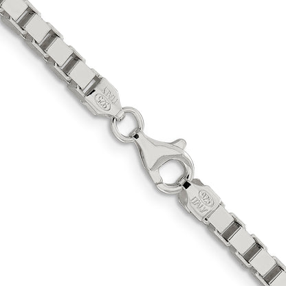 20 Inch Sterling Silver 3.75mm Box Chain Necklace