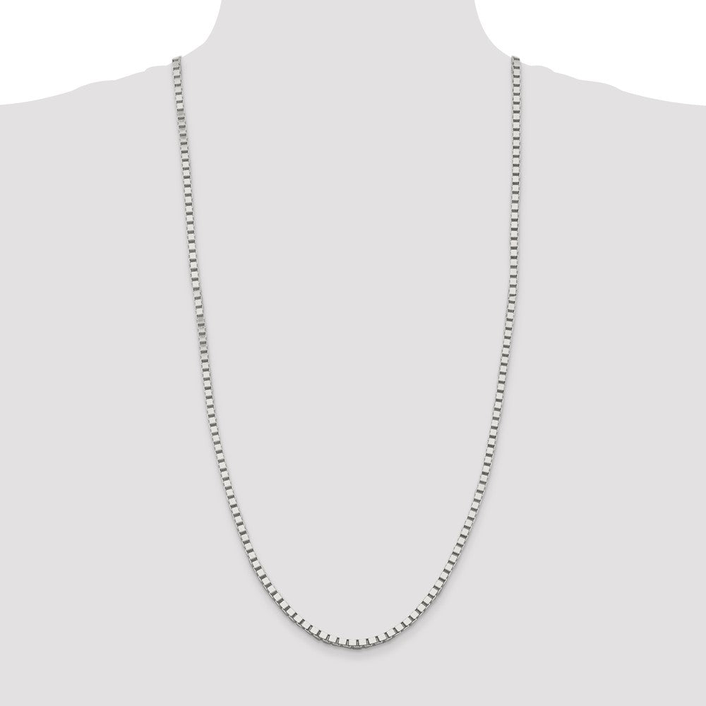 30 Inch Sterling Silver 3.75mm Box Chain Necklace