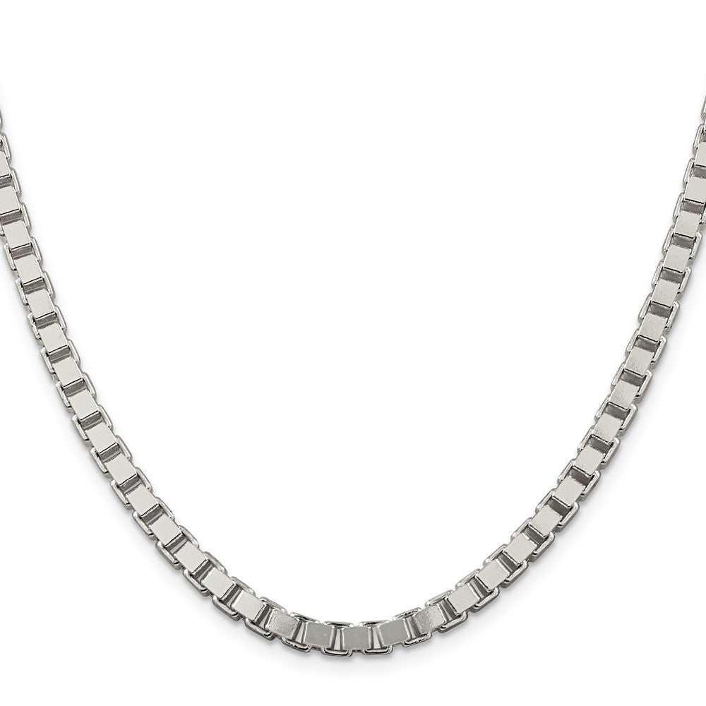 24 Inch Sterling Silver 4.5mm Box Chain Necklace