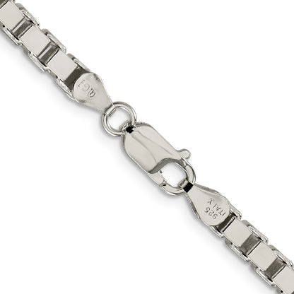 24 Inch Sterling Silver 4.5mm Box Chain Necklace