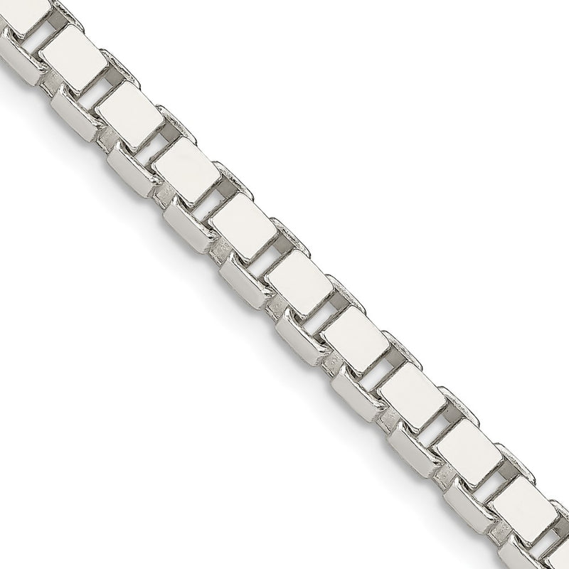 28 Inch Sterling Silver 4.5mm Box Chain Necklace