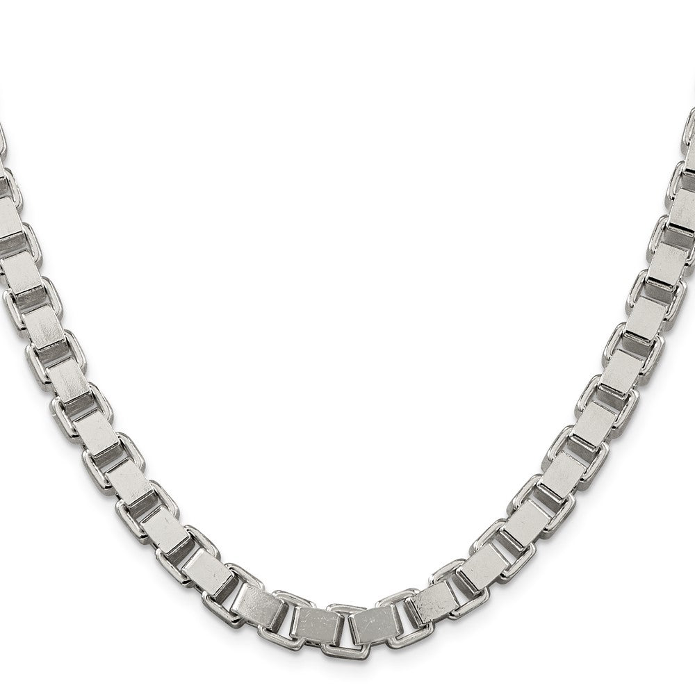 20 Inch Sterling Silver 7mm Box Chain Necklace