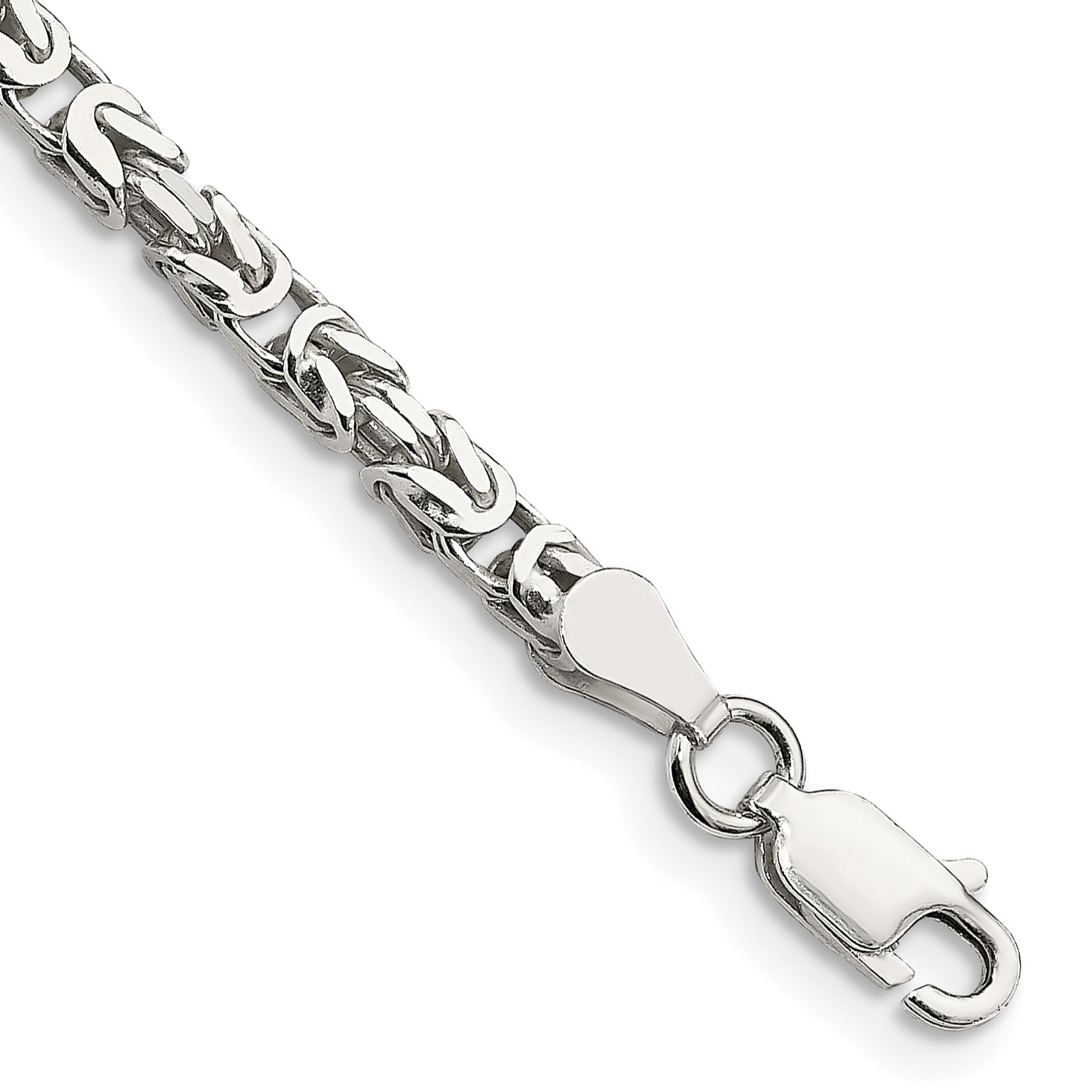 7 Inch Sterling Silver 2.5mm Byzantine Chain