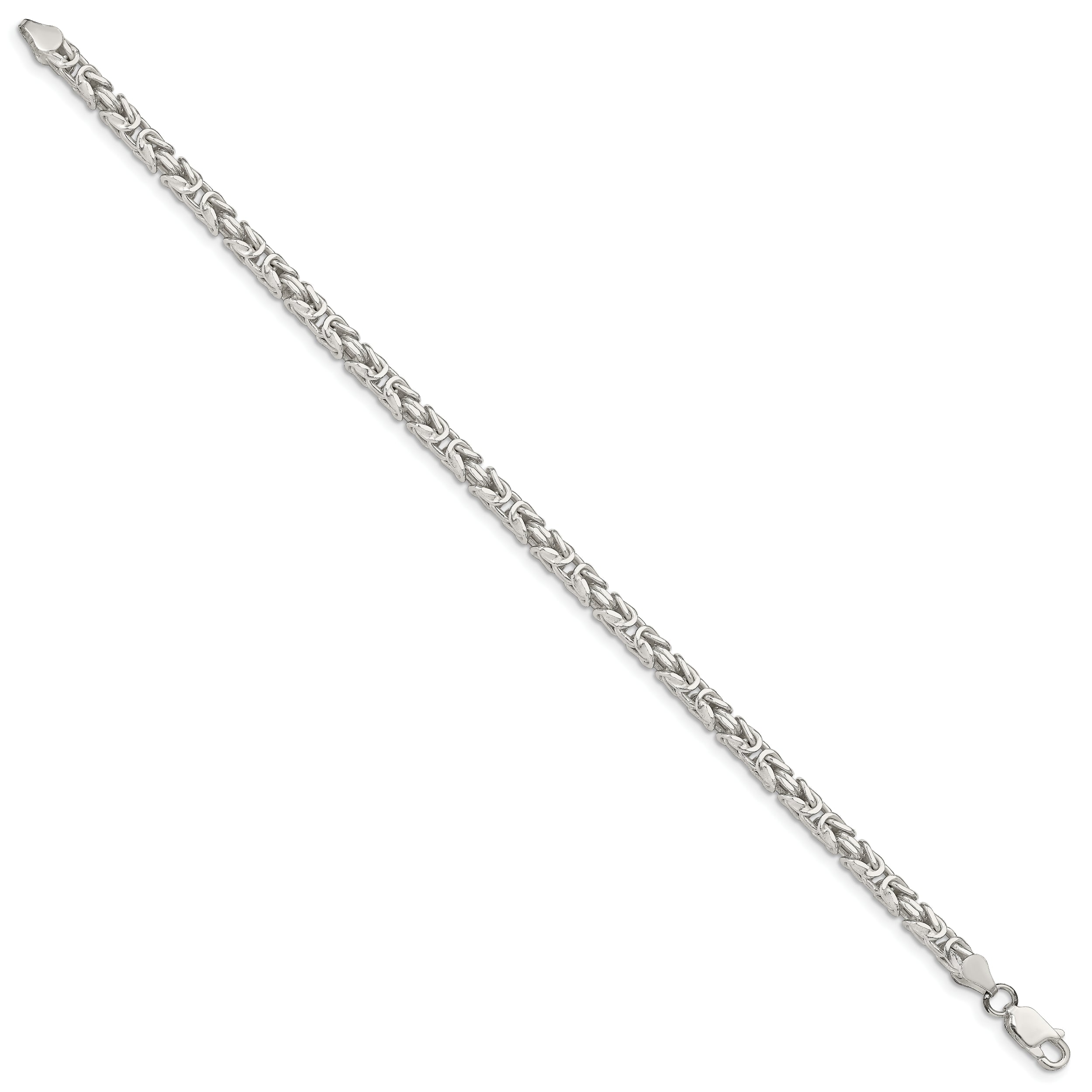 7 Inch Sterling Silver 3.25mm Byzantine Chain
