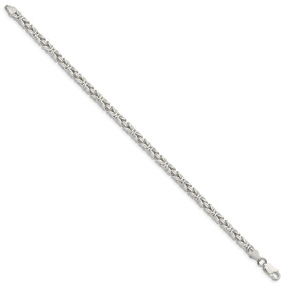7 Inch Sterling Silver 3.25mm Byzantine Chain