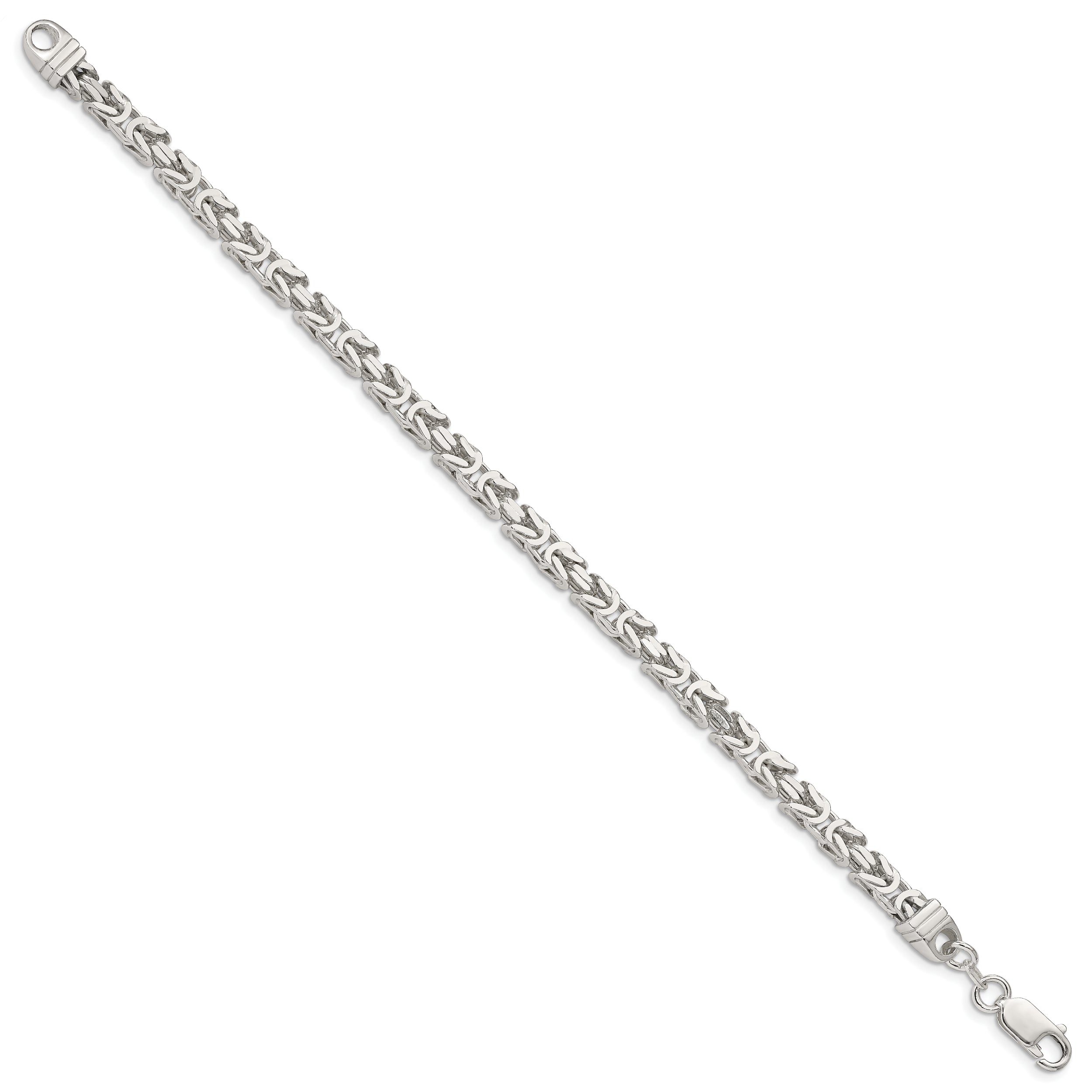 7 Inch Sterling Silver 4.25mm Byzantine Chain