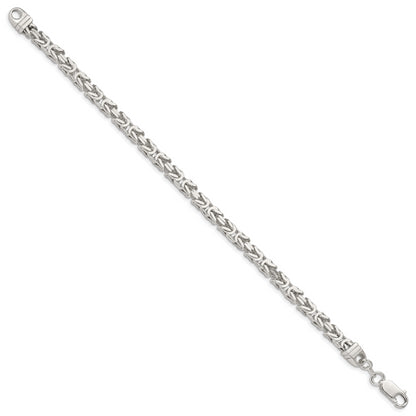 7 Inch Sterling Silver 4.25mm Byzantine Chain