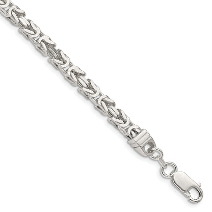 7 Inch Sterling Silver 4.25mm Byzantine Chain
