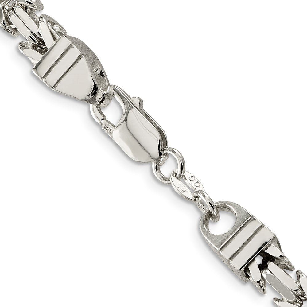 28 Inch Sterling Silver 6mm Byzantine Chain Necklace