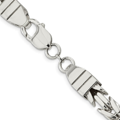 20 Inch Sterling Silver 8.25mm Byzantine Chain Necklace