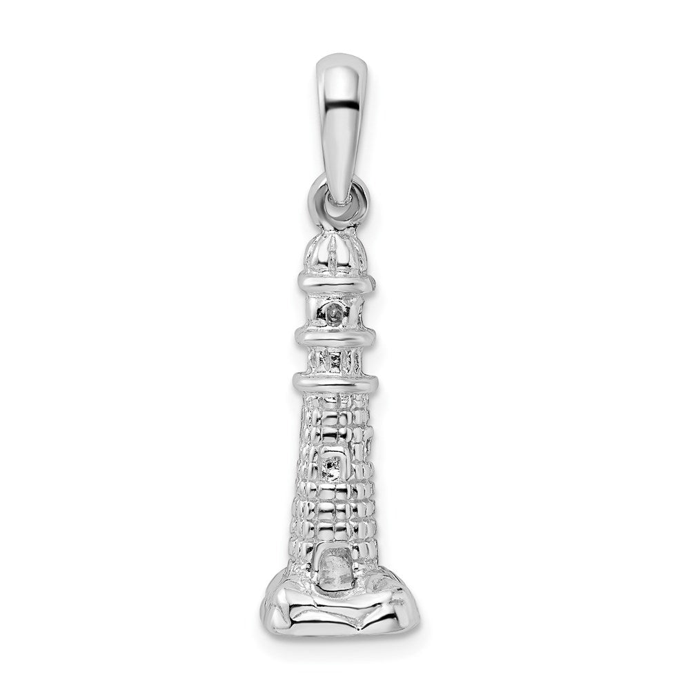 sterling-silver-de-ani-rhodium-plated-polished-and-textured-3d-lighthouse-pendant-1