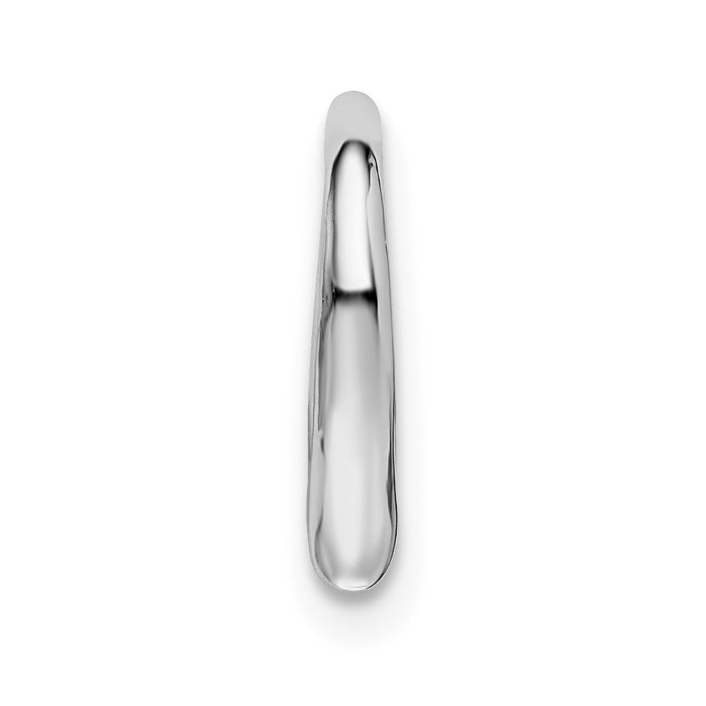 Sterling Silver De-Ani Rhodium-Plated Polished Heart Slide