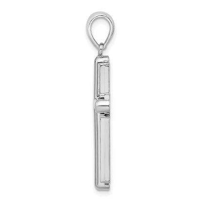 Sterling Silver De-Ani Rounded Cross With Frame Pendant