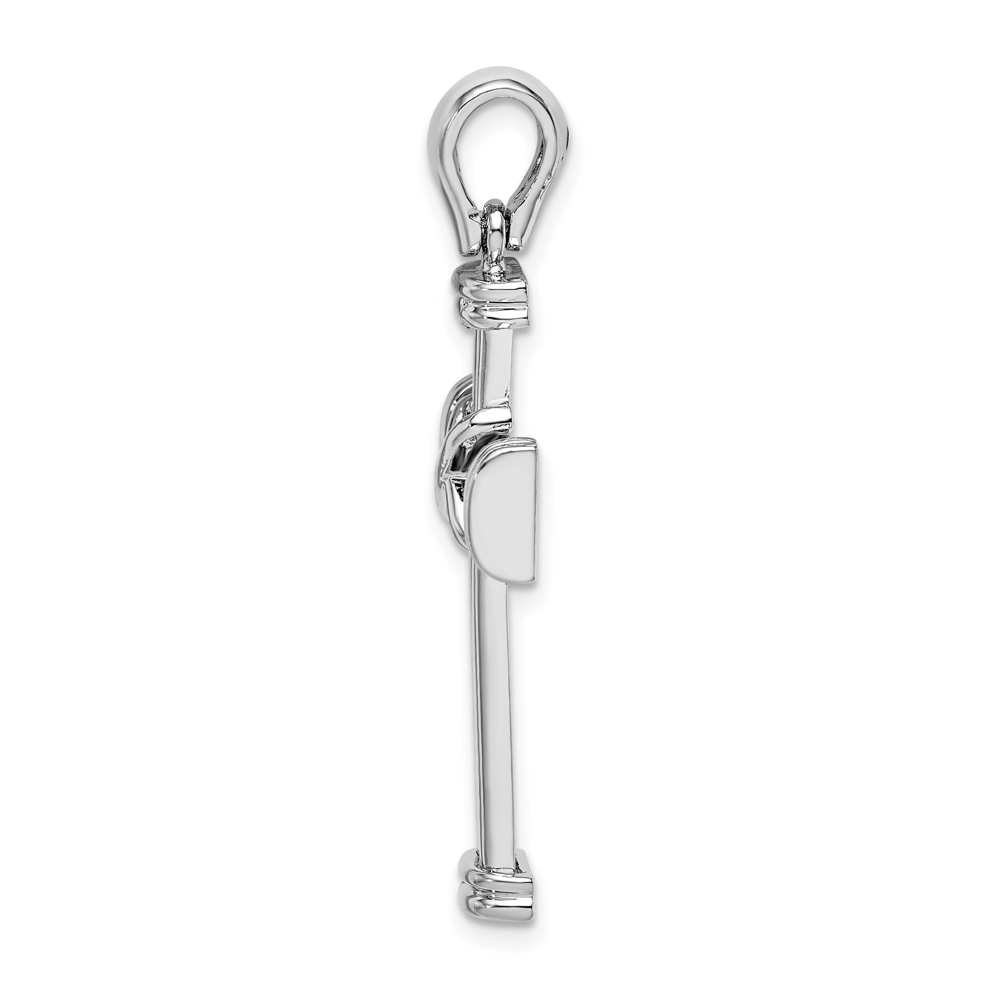 Sterling Silver De-Ani With Endcaps And X-Center Latin Cross Pendant