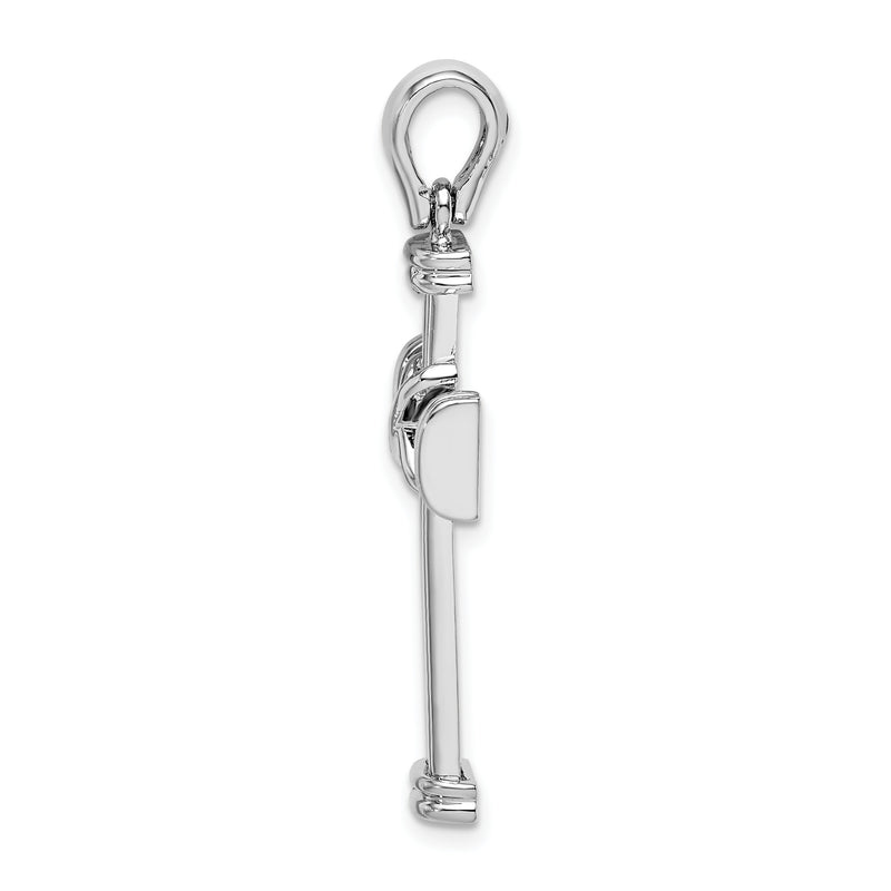 Sterling Silver De-Ani With Endcaps And X-Center Latin Cross Pendant