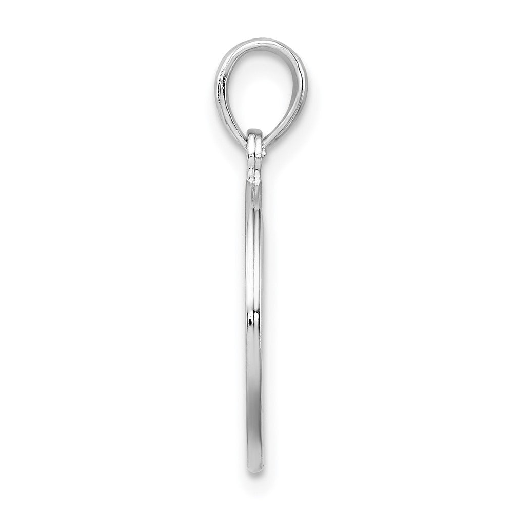 Sterling Silver De-Ani Rhodium-Plated Polished Cut-Out Tree Of Life Pendant