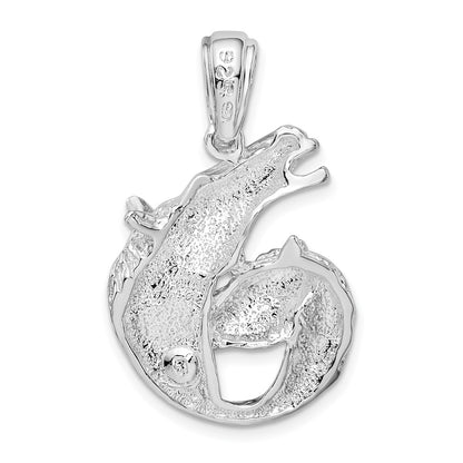 Sterling Silver De-Ani Polished Horse And Foal Pendant