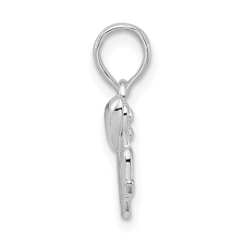 Sterling Silver De-Ani Polished Mom With Heart Pendant