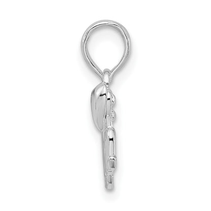Sterling Silver De-Ani Polished Mom With Heart Pendant