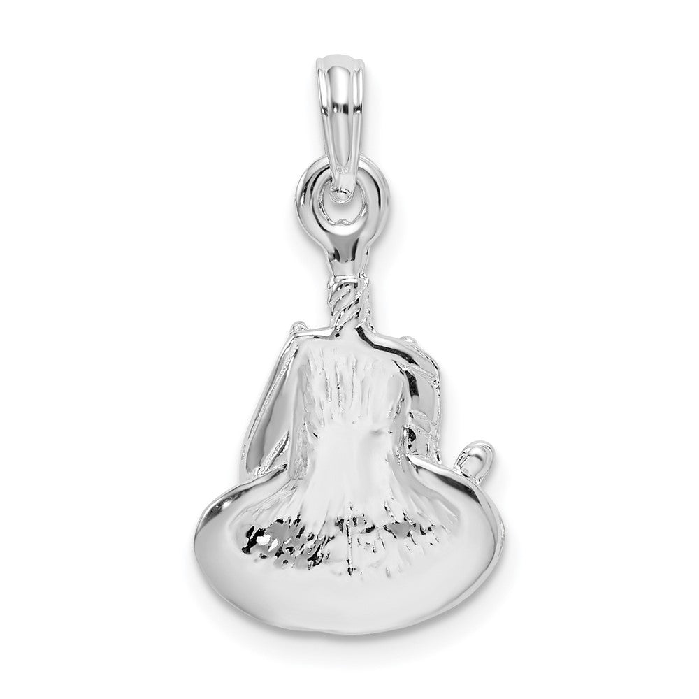 Sterling Silver De-Ani Polished Happy Birthday Slice Of Cake Pendant