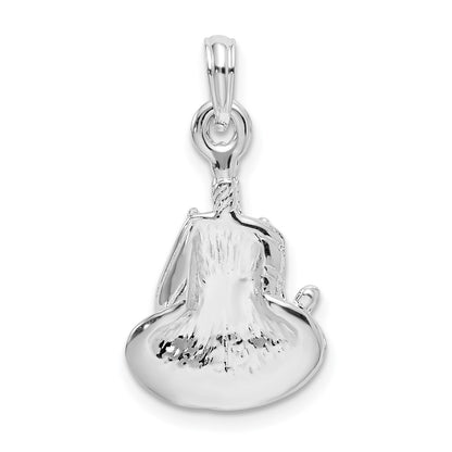 Sterling Silver De-Ani Polished Happy Birthday Slice Of Cake Pendant