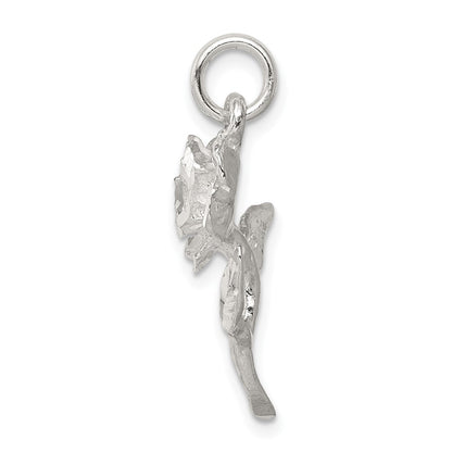 Sterling Silver Rose Pendant
