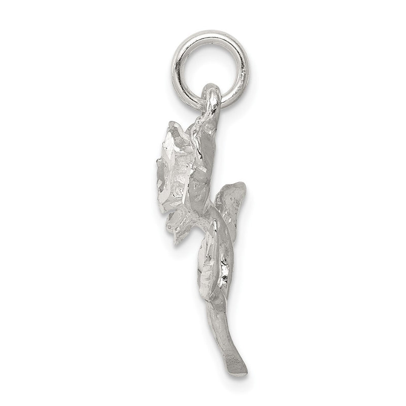 Sterling Silver Rose Pendant