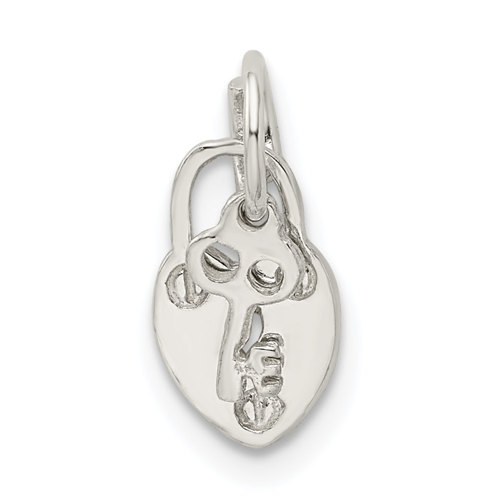 Sterling Silver Lock & Key Charm