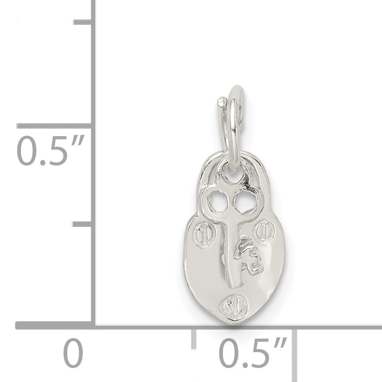 Sterling Silver Lock & Key Charm