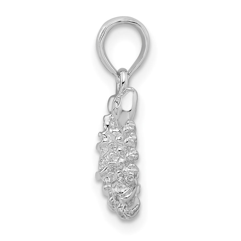 Sterling Silver De-Ani Rhodium-Plated Polished 3D Scorpio Zodiac Pendant