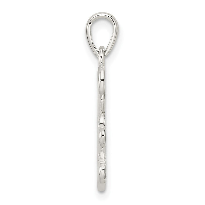 Sterling Silver Polished Multiple Heart Pendant