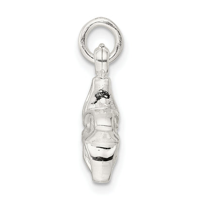 Sterling Silver Puffed Flower Charm